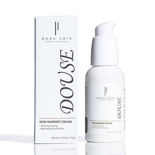 Douse Skin Barrier Protect Face Cream - 50 Gm Targets Dull & Dehydrated Skin, Reduces Elasticity Loss, Fine Lines, And Aging | For Men & Women | Suitable For All Skin Types
