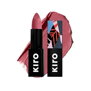 KIRO Lush Moist Matte Lipstick Nude Rose (Light Pink), 4.2 Gm, Smudgeproof, Long Lasting, Matte Lip Stick, Vegan, No Paraben, Jojoba Oil, Cocoa Butter, Non Toxic Lipstick For Intense Pigmentation
